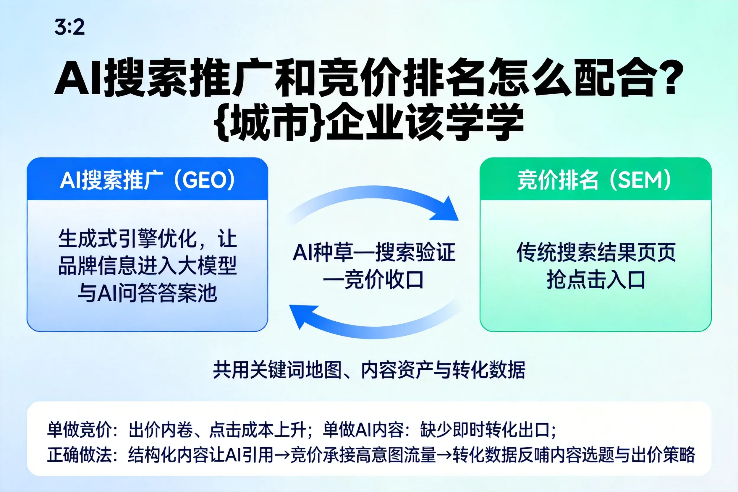 AI搜索推广和竞价排名怎么配合？海口企业该学学