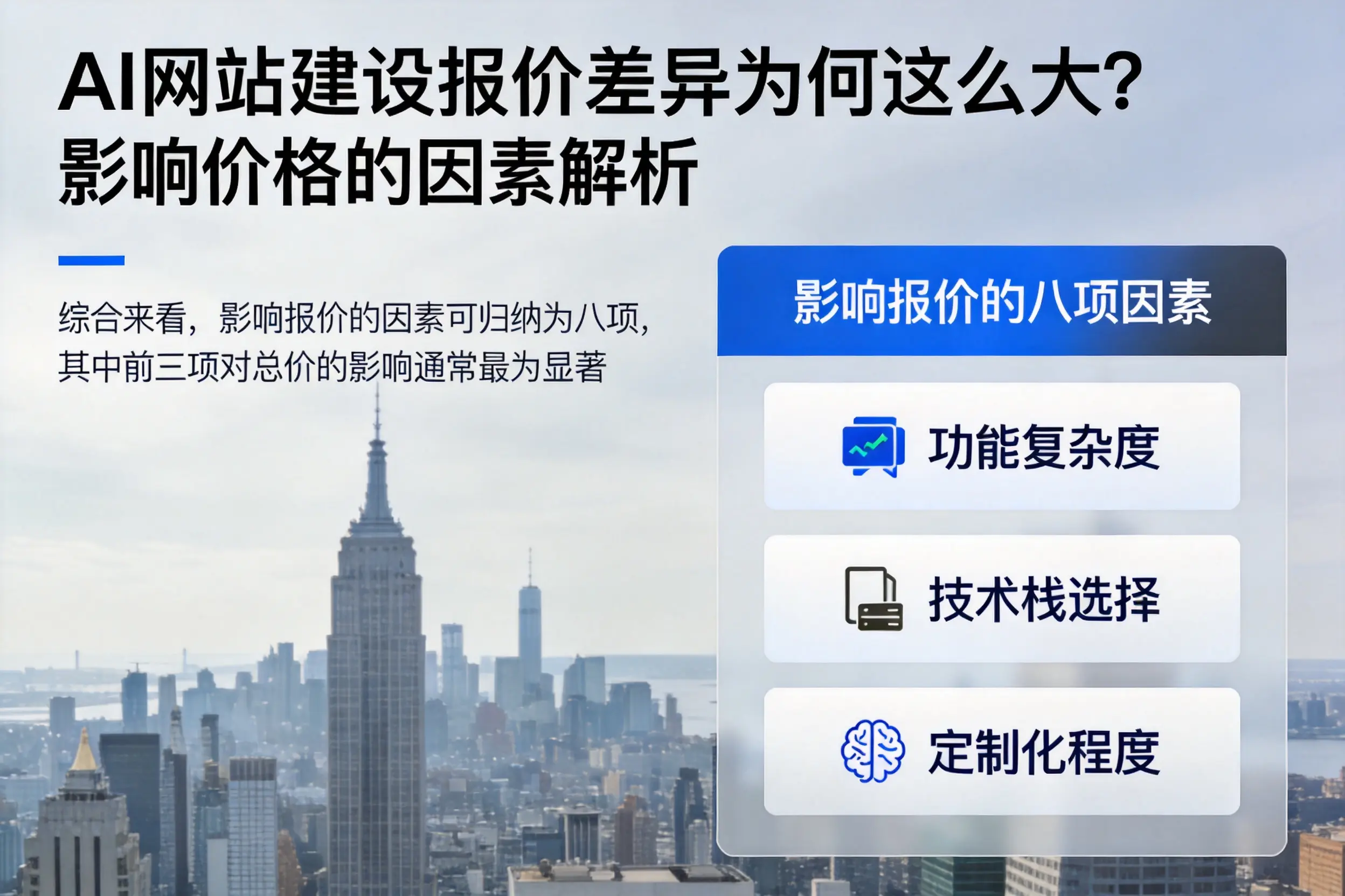 海口AI网站建设报价差异为何这么大？影响价格的因素解析