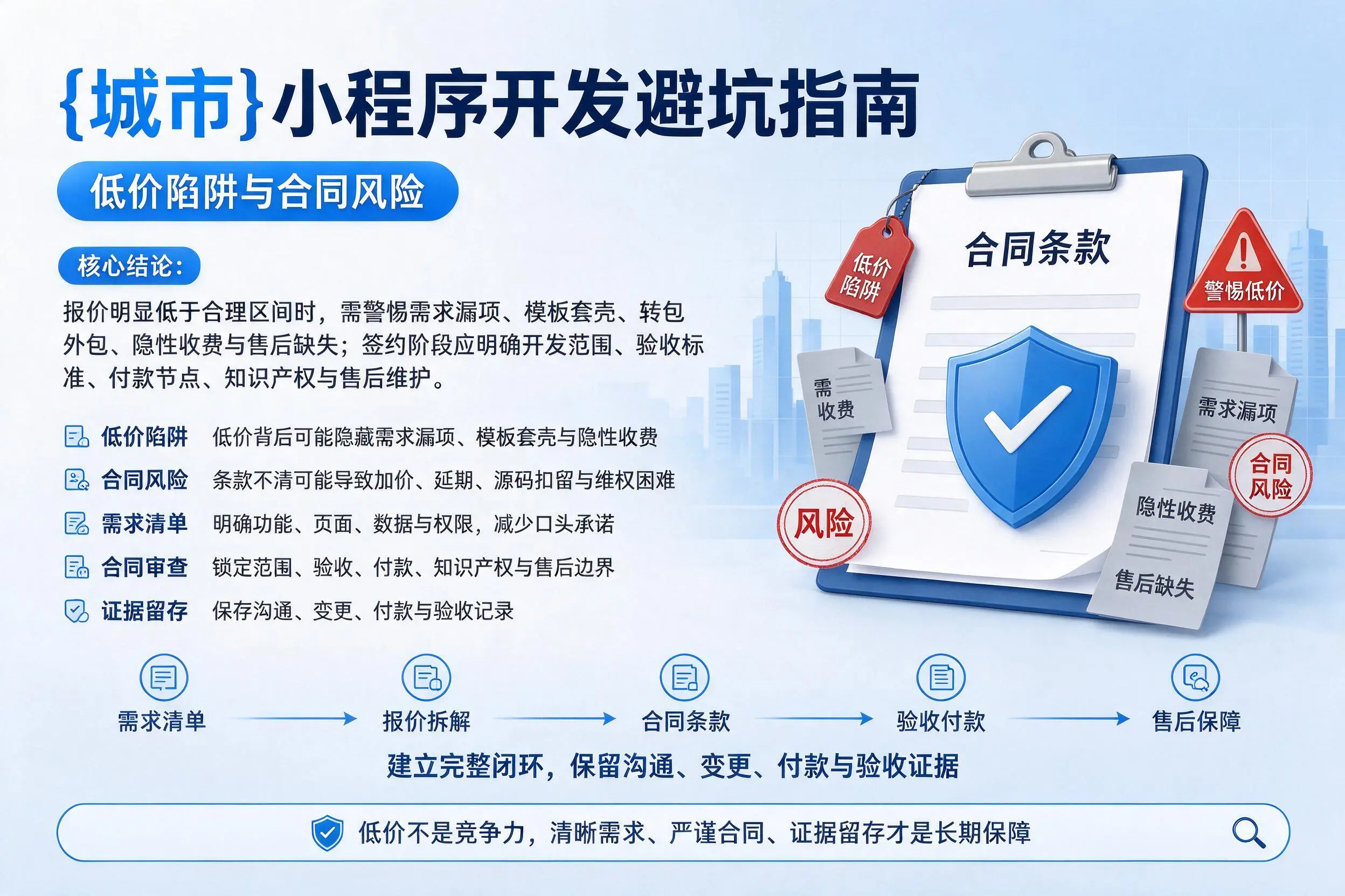 海口小程序开发避坑指南：低价陷阱与合同风险