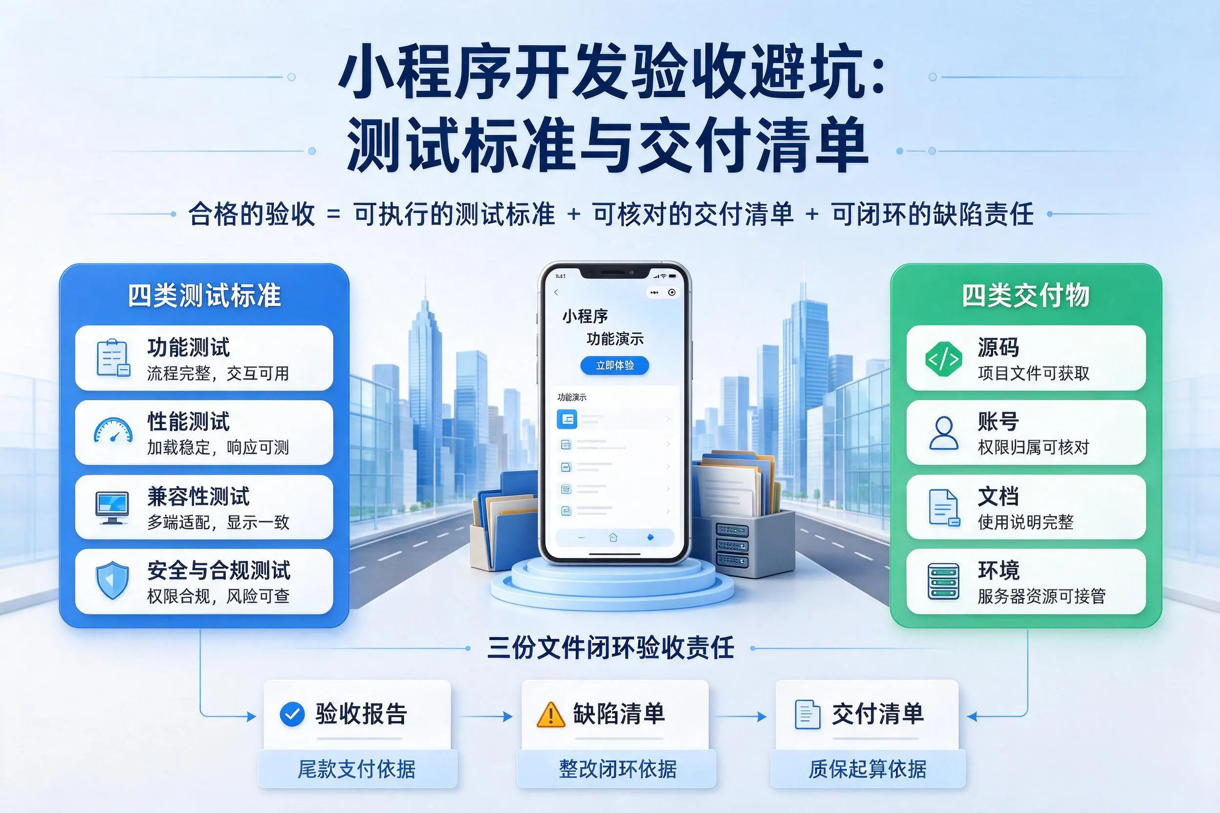 海口小程序开发验收避坑：测试标准与交付清单