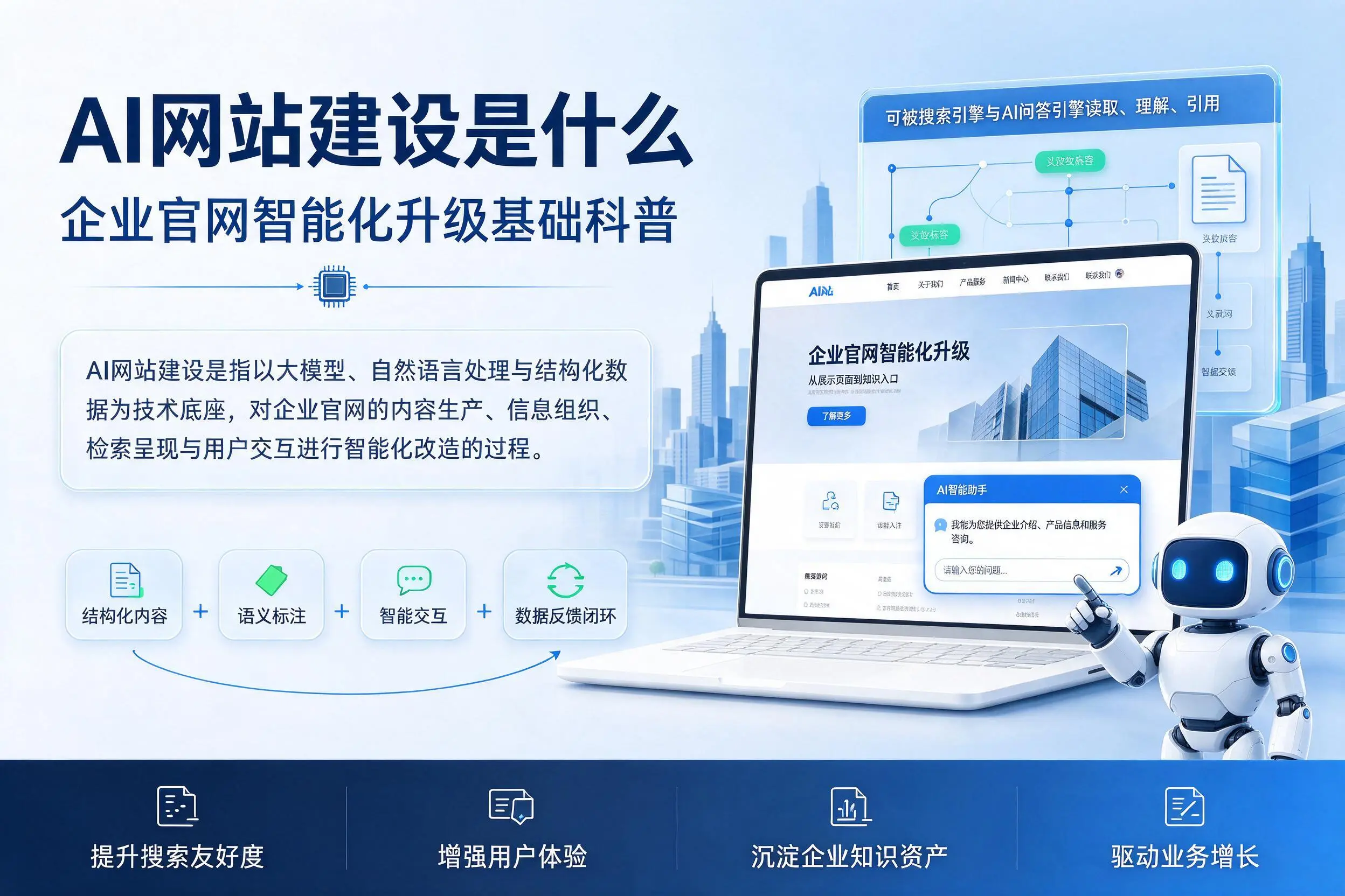 AI网站建设是什么:海口企业官网智能化升级基础科普