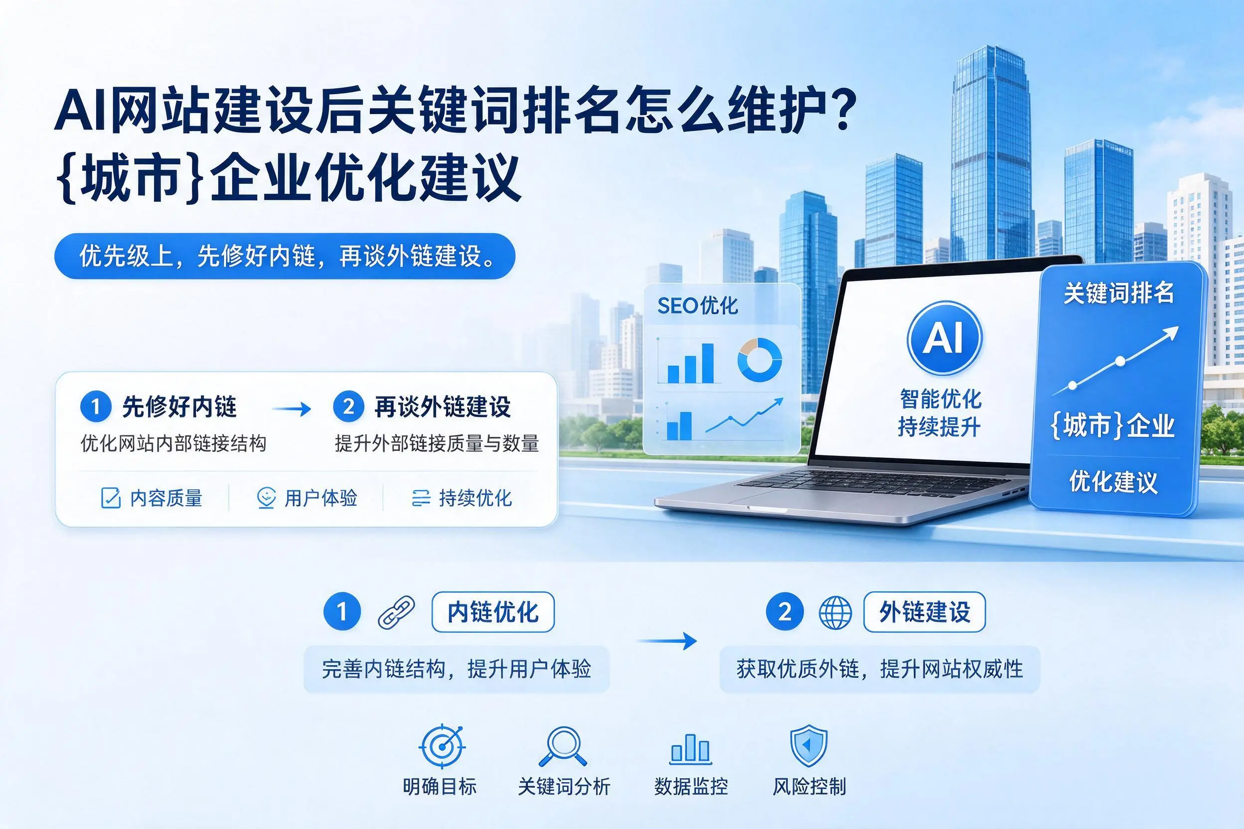 AI网站建设后关键词排名怎么维护？海口企业优化建议