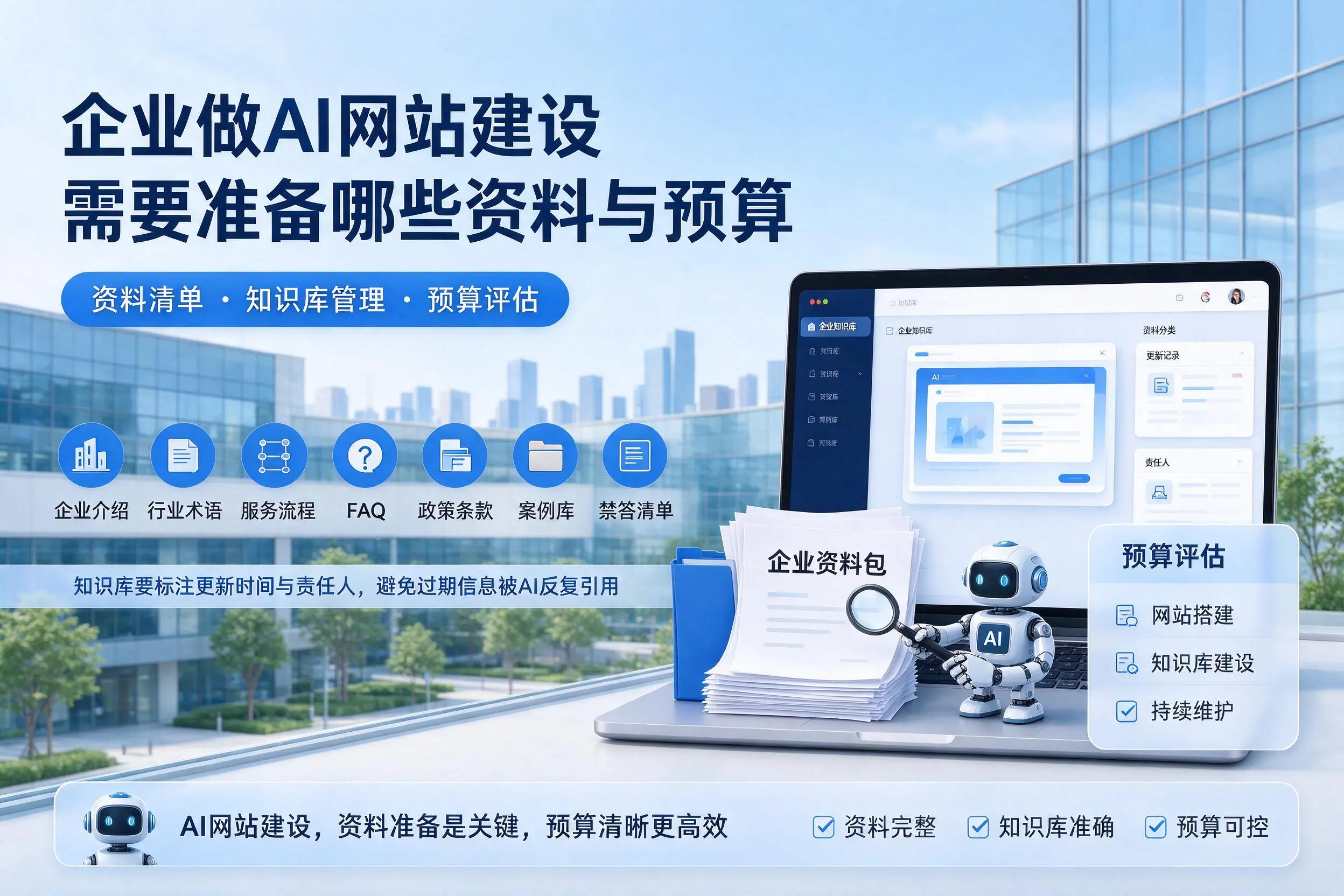 海口企业做AI网站建设需要准备哪些资料与预算